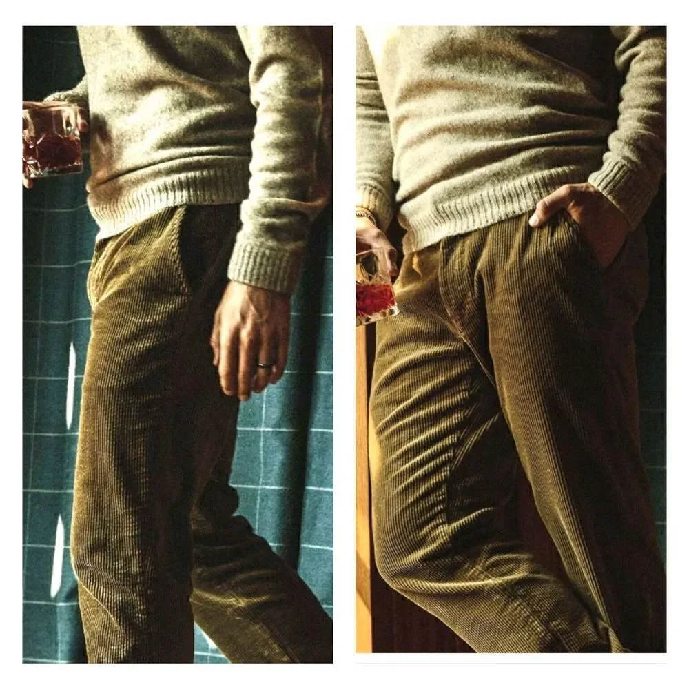 Taylor Stitch Democratic‎ Foundation Pant Olive Cord Green Corduroy Men’s